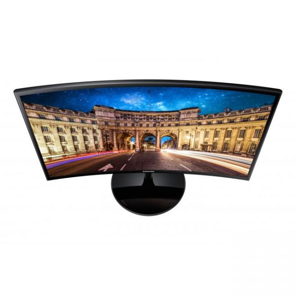 Samsung 23.5" F390 Curved (16:9) VA LED, 1920X1080, 4MS, D-SUB, HDMI, Audio Out , TILT, VESA, 3YR (LS)