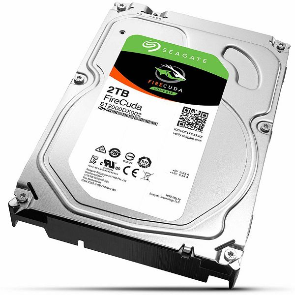Seagate 2TB FIRECUDA SSHD 3.5" 7200RPM SATA3 6Gb/s 64MB Hybrid HDD