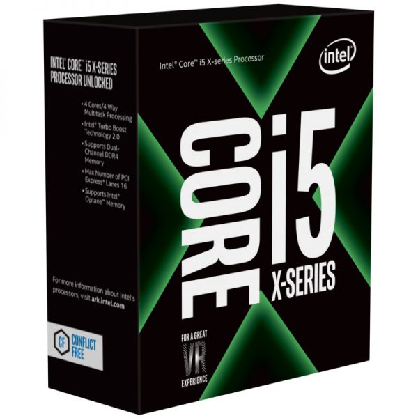 Intel Core X i5-7640X 4Ghz Kabylake-X Quad-Core s2066 6MB Cache 112W No Fan Unlocked X299 MB required Retail Boxed 3 Years Warranty