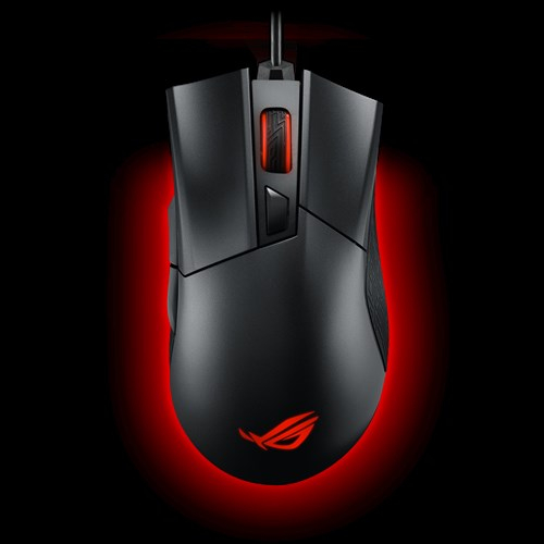 ASUS ROG Gladius II P502 Gaming Mouse FPS easy-swap switch socket Aura Sync RGB lighting and DPI target thumb button