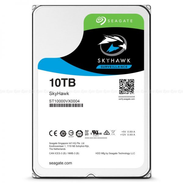 Seagate 10TB SkyHawk Surveillance 3.5" SATA3 6Gb/s 256MB Cache 24x7 HDD ST10000VX0004