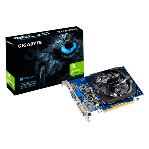 Gigabyte nVidia GeForce GT 730 2GB DDR3 Ultra Durable PCIe Video Card 4K HDMI DVI VGA 3xDisplays Fan 902Mhz ~VCG-N730D5-2GL